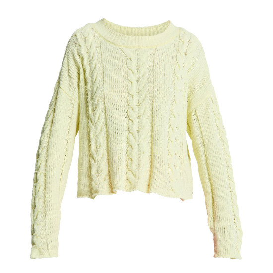 Roxy Γυναικεία πλεκτή μπλούζα Chloe Kim Cropped Cable Knit Jumper